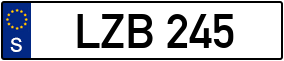 Trailer License Plate